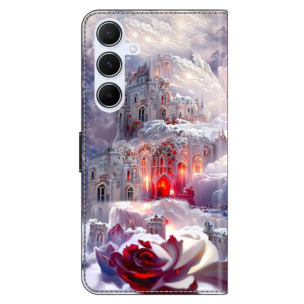 Határozottan könyves tok Samsung Galaxy A17 5G/A26 5G - rózsa és lakat
