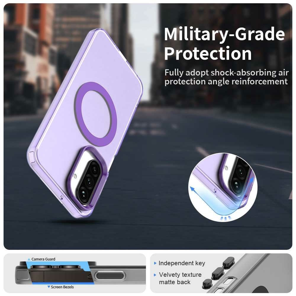 Candy zselés tok MagSafe-val a Samsung Galaxy A26 5G készülékre - lila