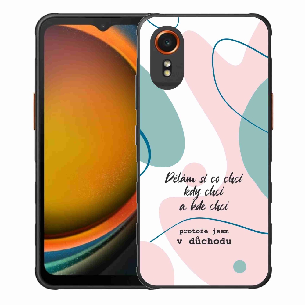 Gél borító mmCase Samsung Galaxy Xcover 7 készülékhez - vicces szöveg 10 fehér háttér