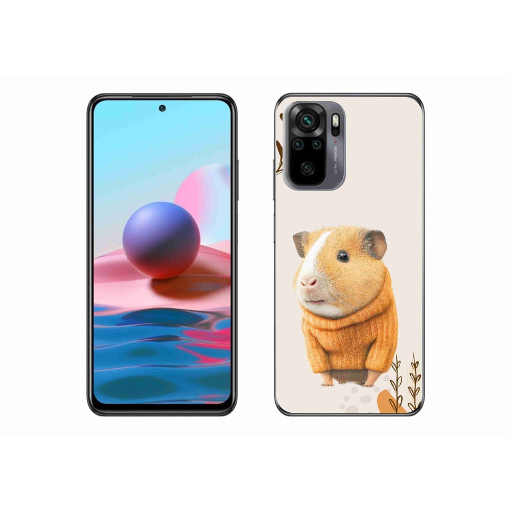 Gél borító mmCase a Xiaomi Redmi Note 10S-hez - tengerimalac a pulóverben