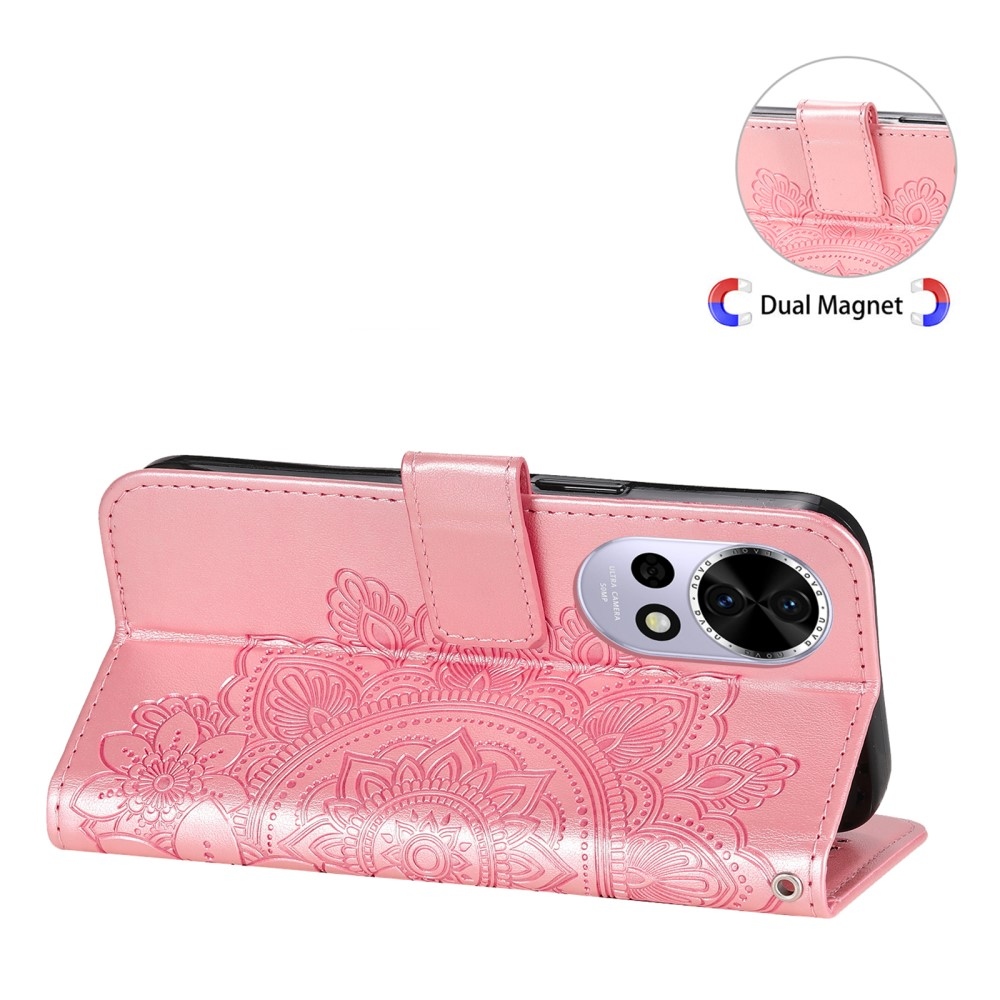 Mandala könyv tok Huawei Nova 13 5G - rózsaszínű