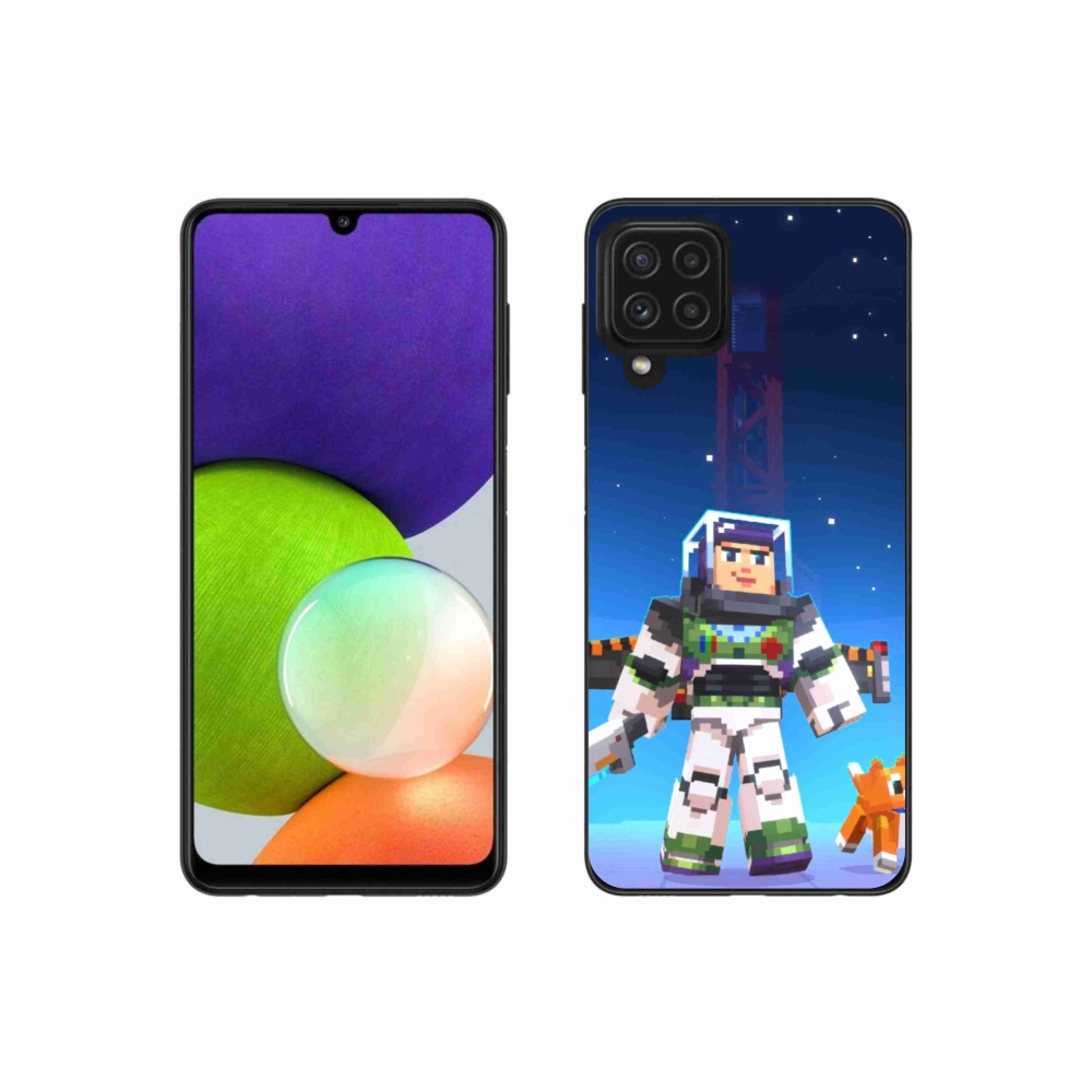 Gél borító mmCase Samsung Galaxy A22 4G - minecraft 2