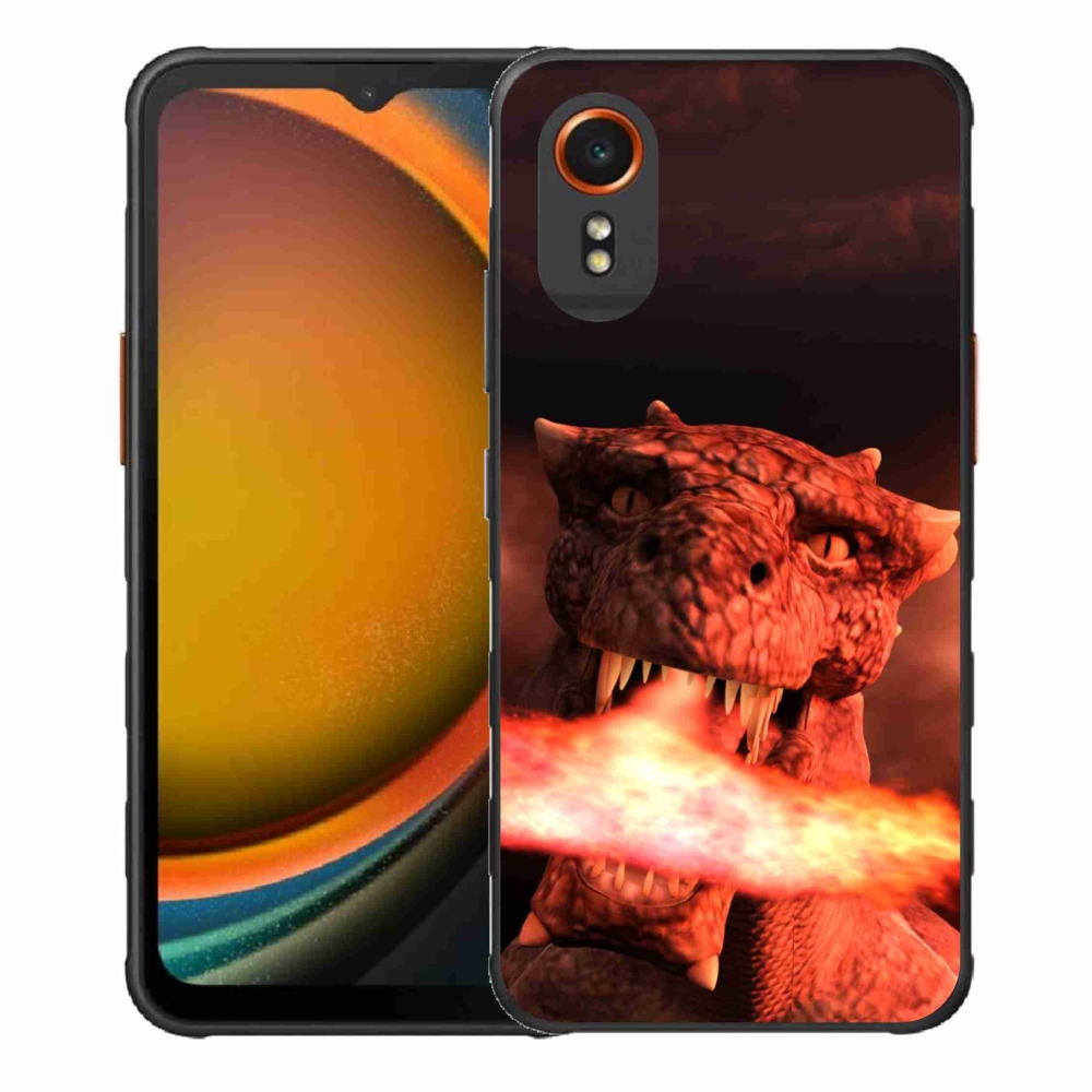 Zselés borítás mmCase Samsung Galaxy Xcover 7 - sárkányhoz