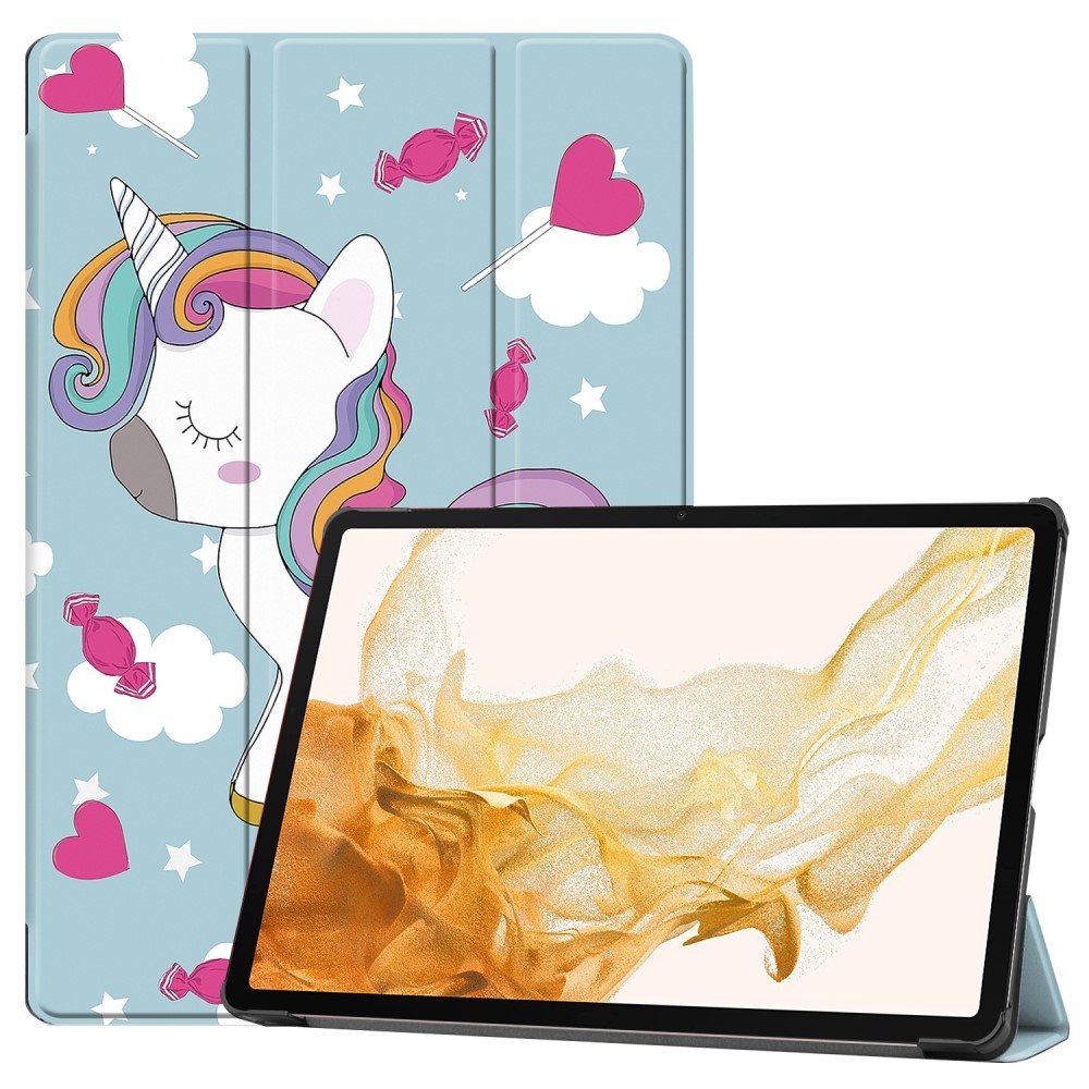Nyomtatás intelligens záró tok Samsung Galaxy Tab S9+/Tab S10+ - egyszarvúhoz