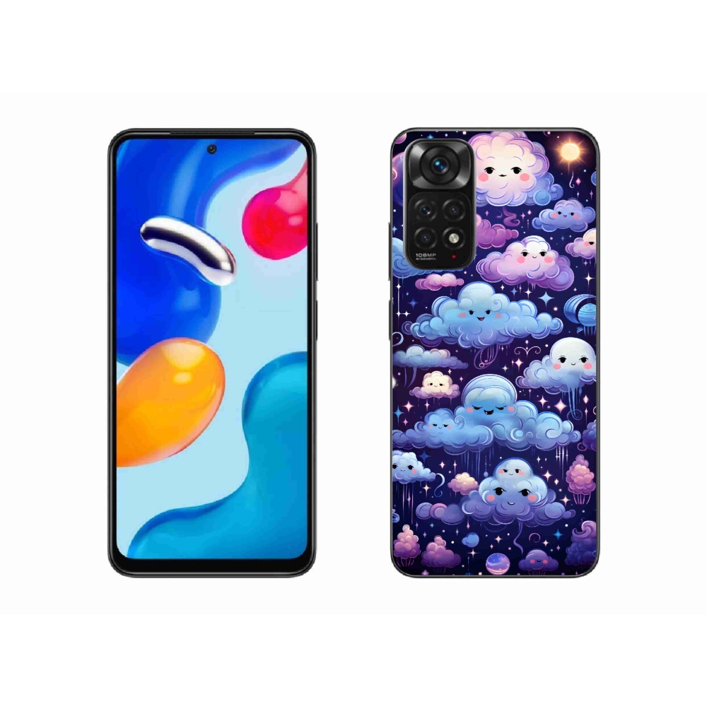 Gél borítás mmCase a Xiaomi Redmi Note 11S 4G-hez - felhők