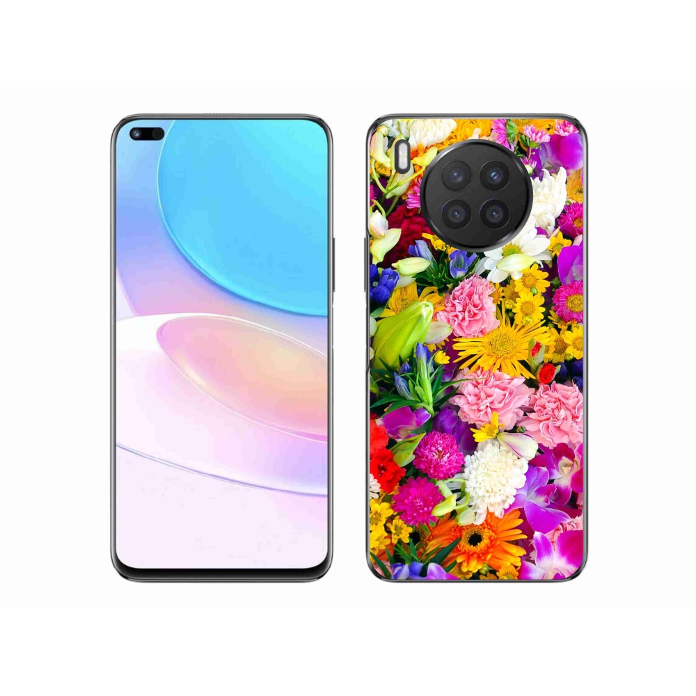 Gél borító mmCase a Huawei Nova 8i számára - virág 12