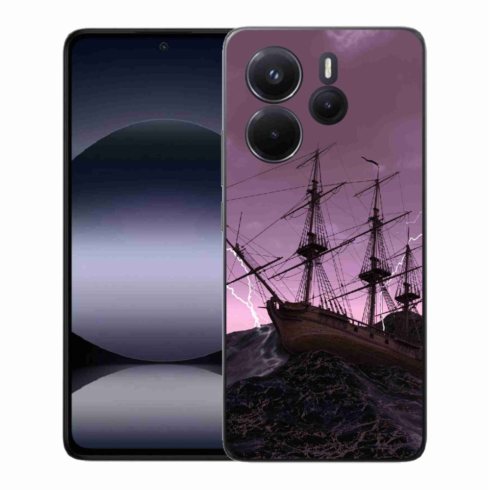 Gél borítás mmCase a Xiaomi Redmi Note 14-hez - hajó a viharban