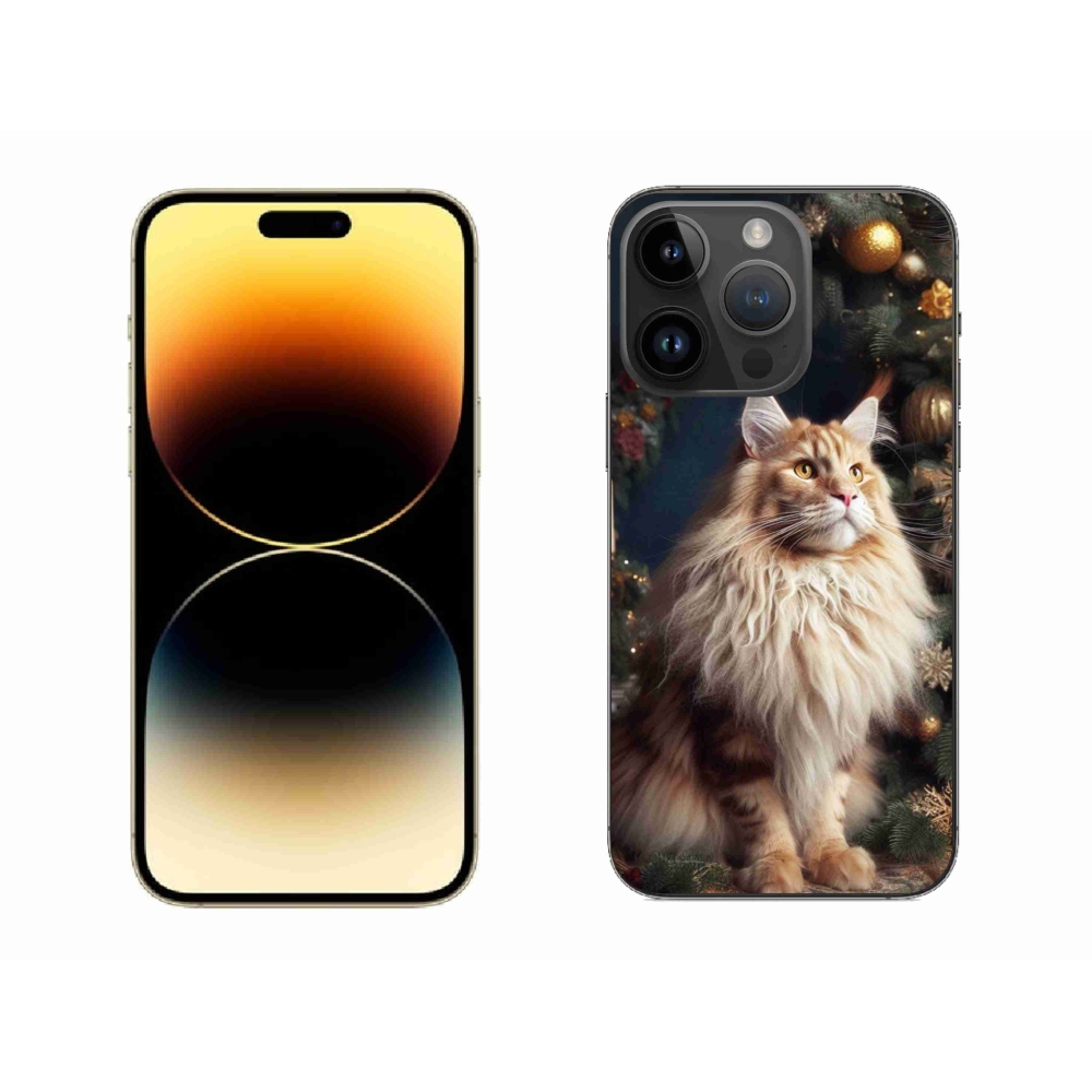Zselés borítás mmCase iPhone 14 Pro Max készülékhez - macska a fánál