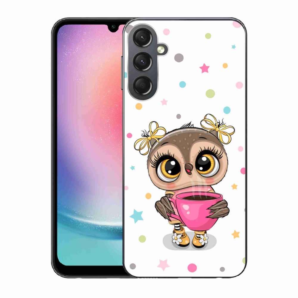 Gél borítás mmCase Samsung Galaxy A24 készülékhez - rajzfilm bagoly