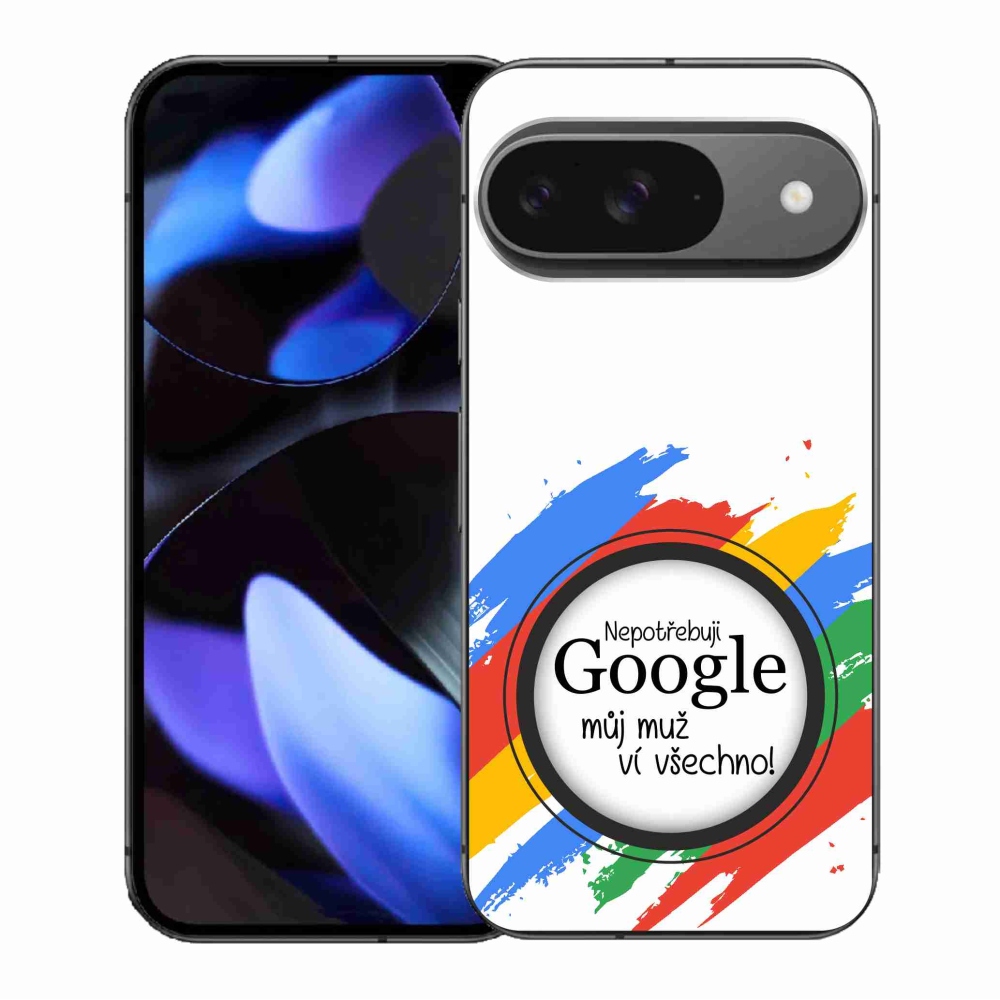 Gél borítás mmCase a Google Pixel 9/9 Pro - az ember tudja, hogy minden fehér háttérrel