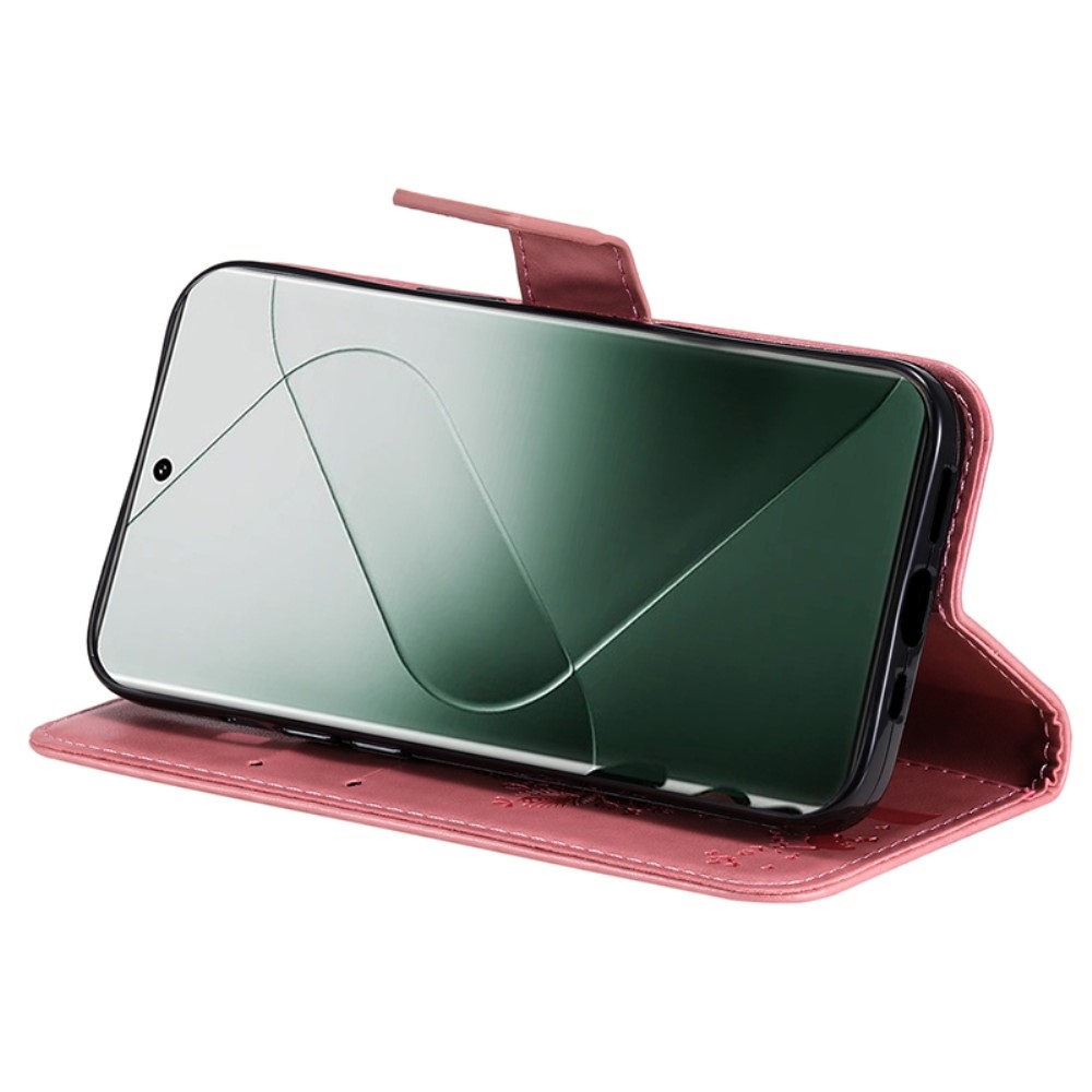 Fák könyve tok Xiaomi 14 Pro - rózsaszínű