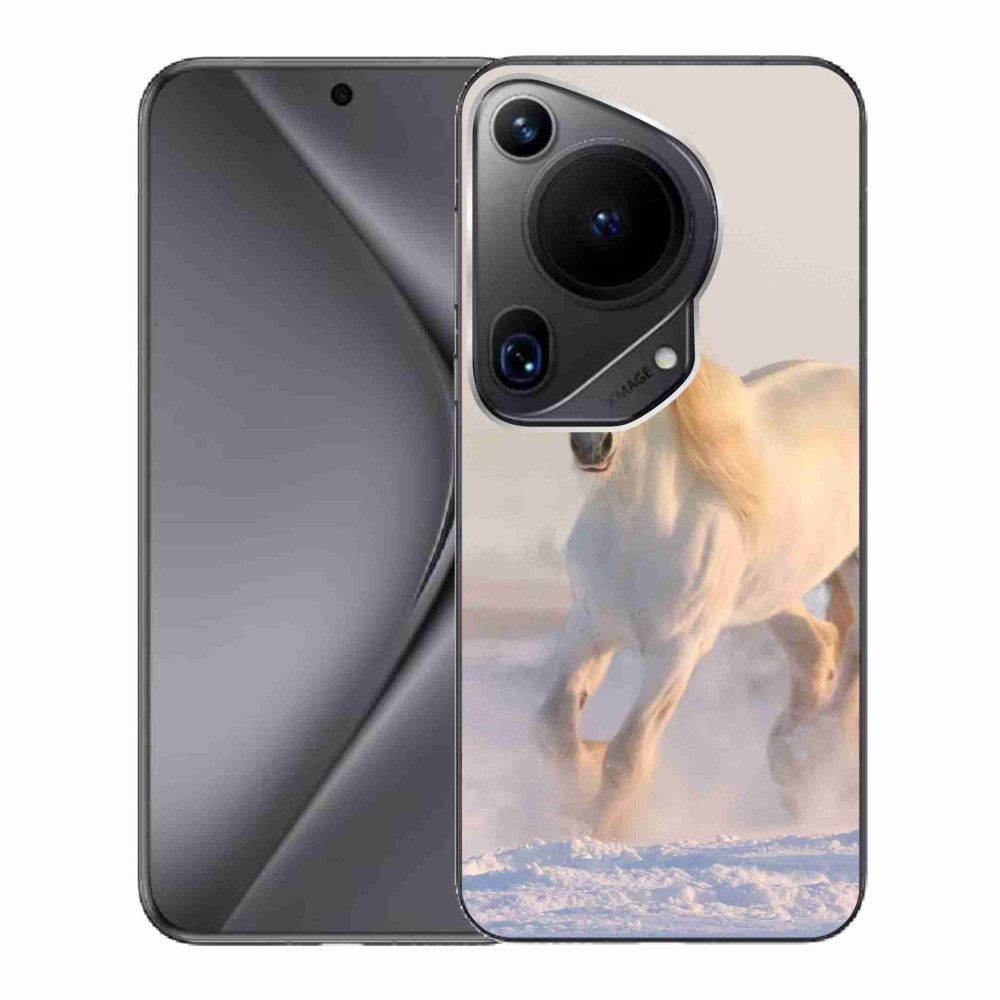 Gél tok mmCase a Huawei Pura 70 Ultra számára - ló a hóban