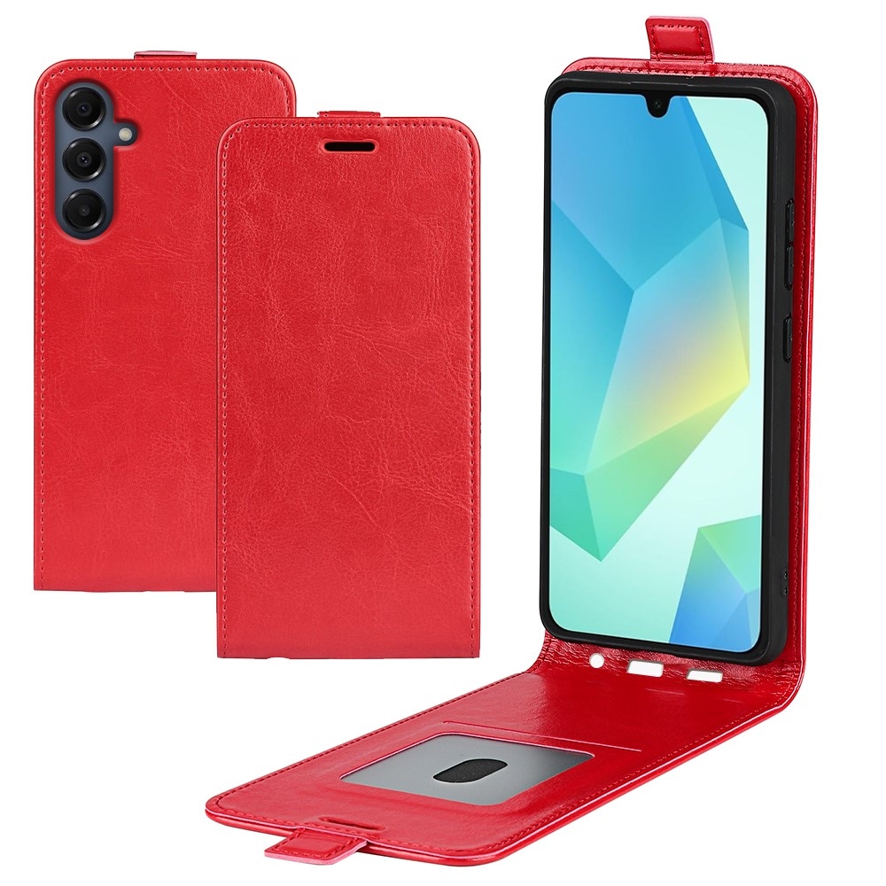 Függőleges könyvtáska Samsung Galaxy A17 5G - piros
