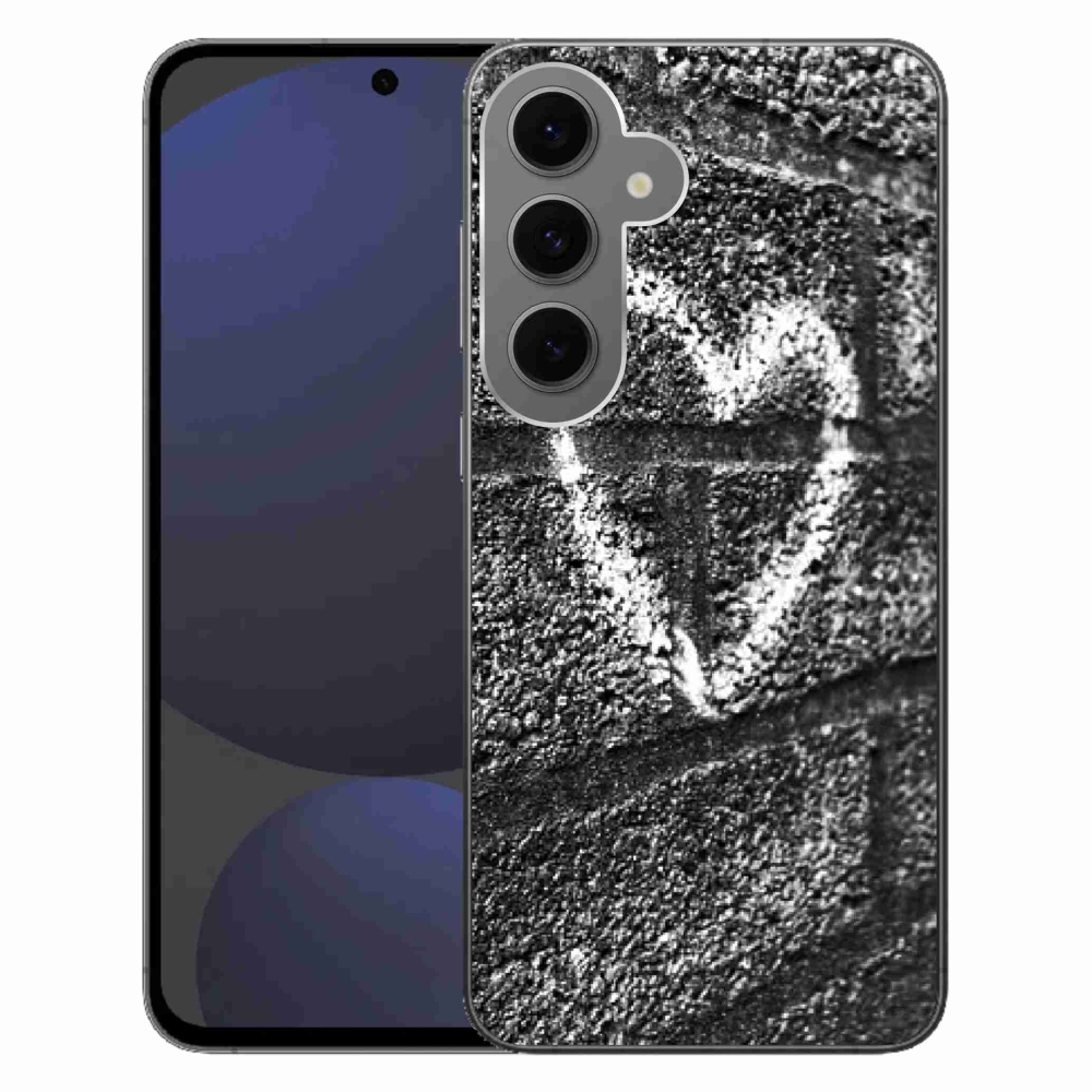 Zselés borítás mmCase Samsung Galaxy S24 FE - szív a falon