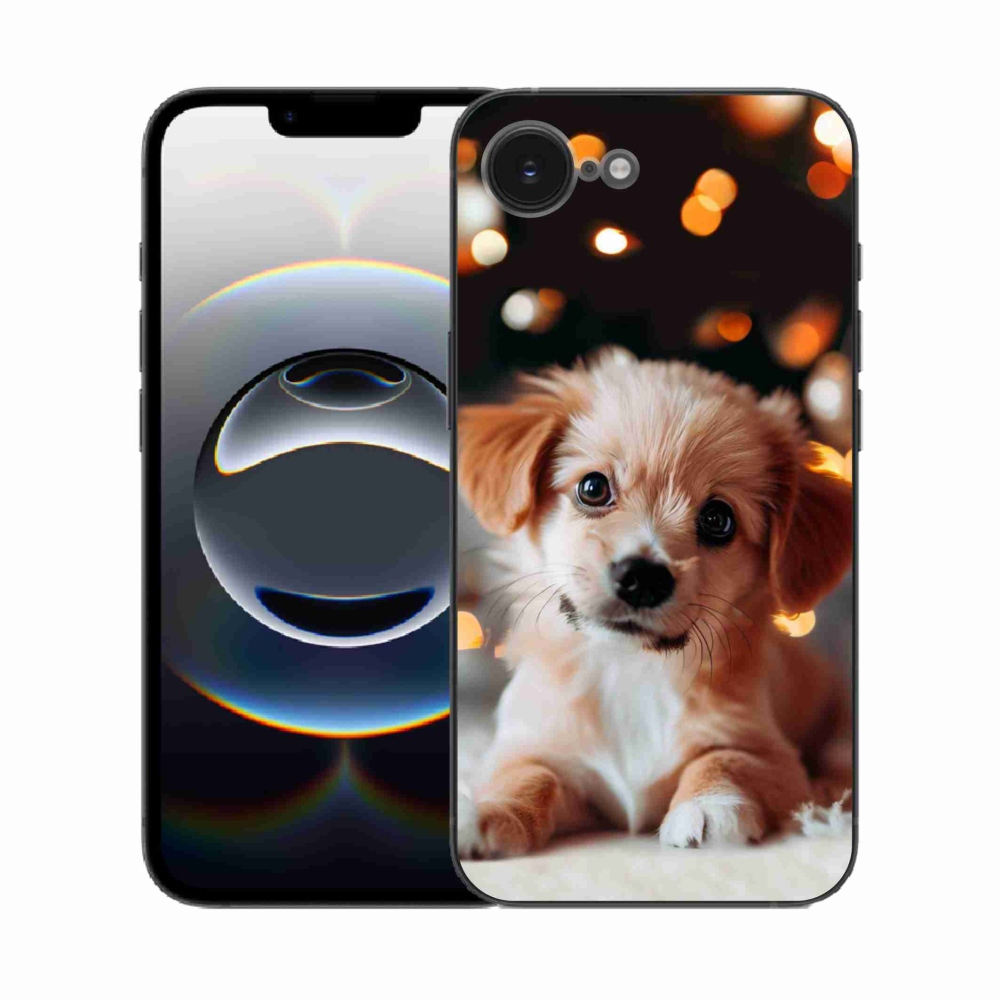 Zselés borítás mmCase iPhone 16e készülékhez - kölyökkutyakék