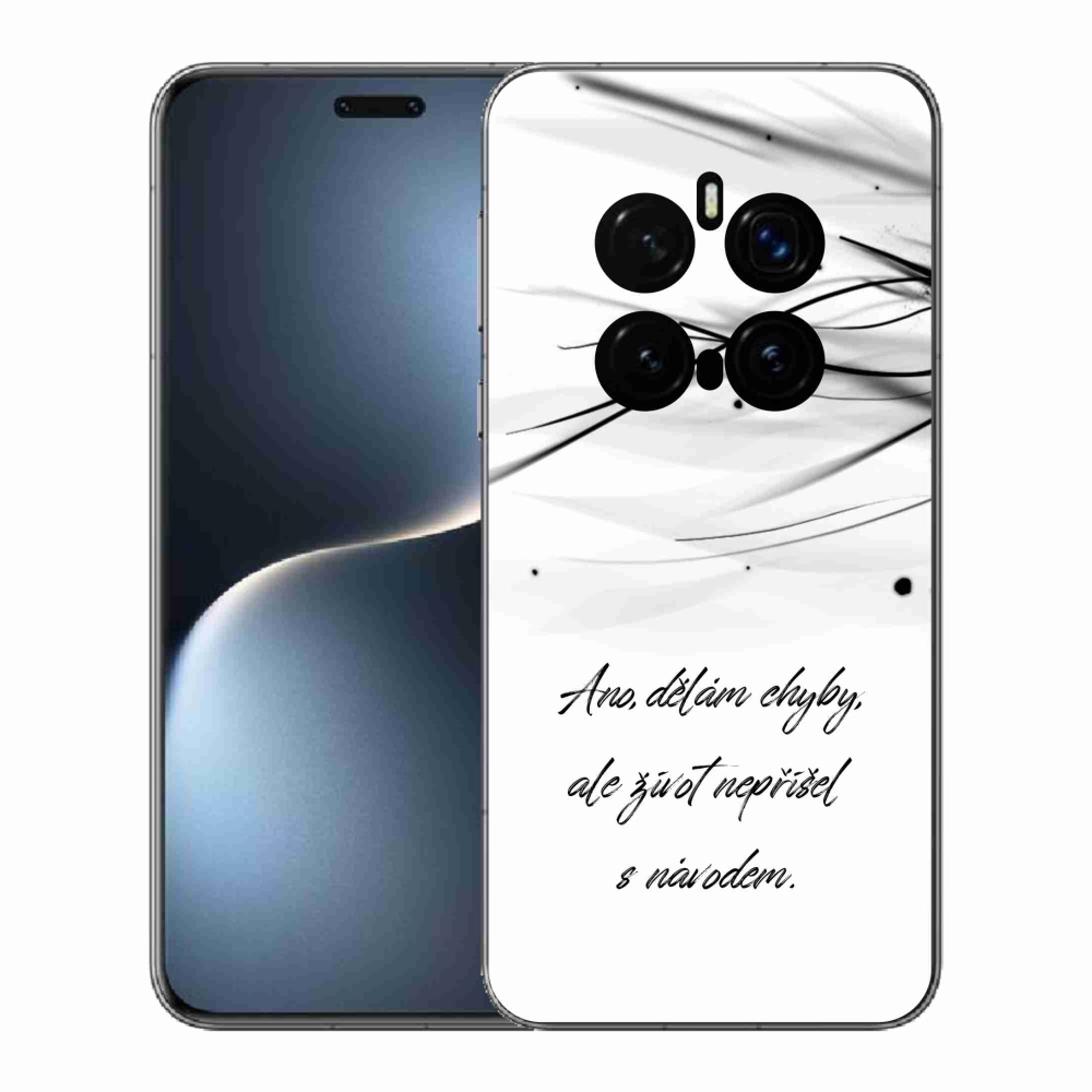 Gél borítás mmCase a Honor Magic 7 Pro 5G-n - idézem a fehér hátteret