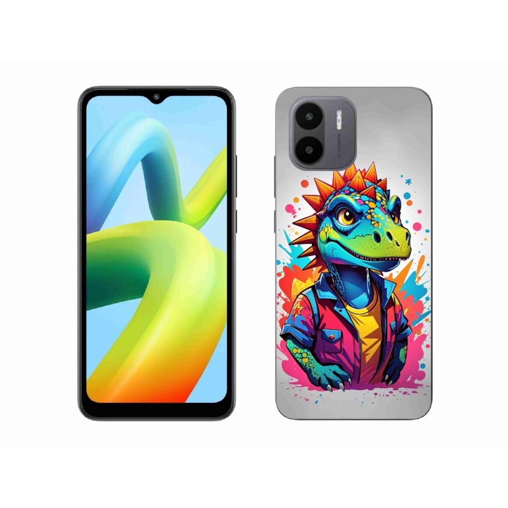 Gél borítás mmCase a Xiaomi Redmi A1/Redmi A2 - színes dinoszauruszhoz