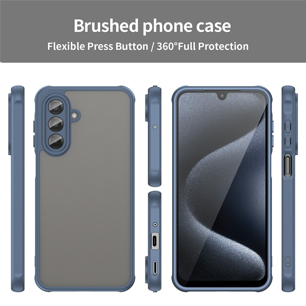Zselés tok kemény hátlappal Samsung Galaxy A17 5G - kék