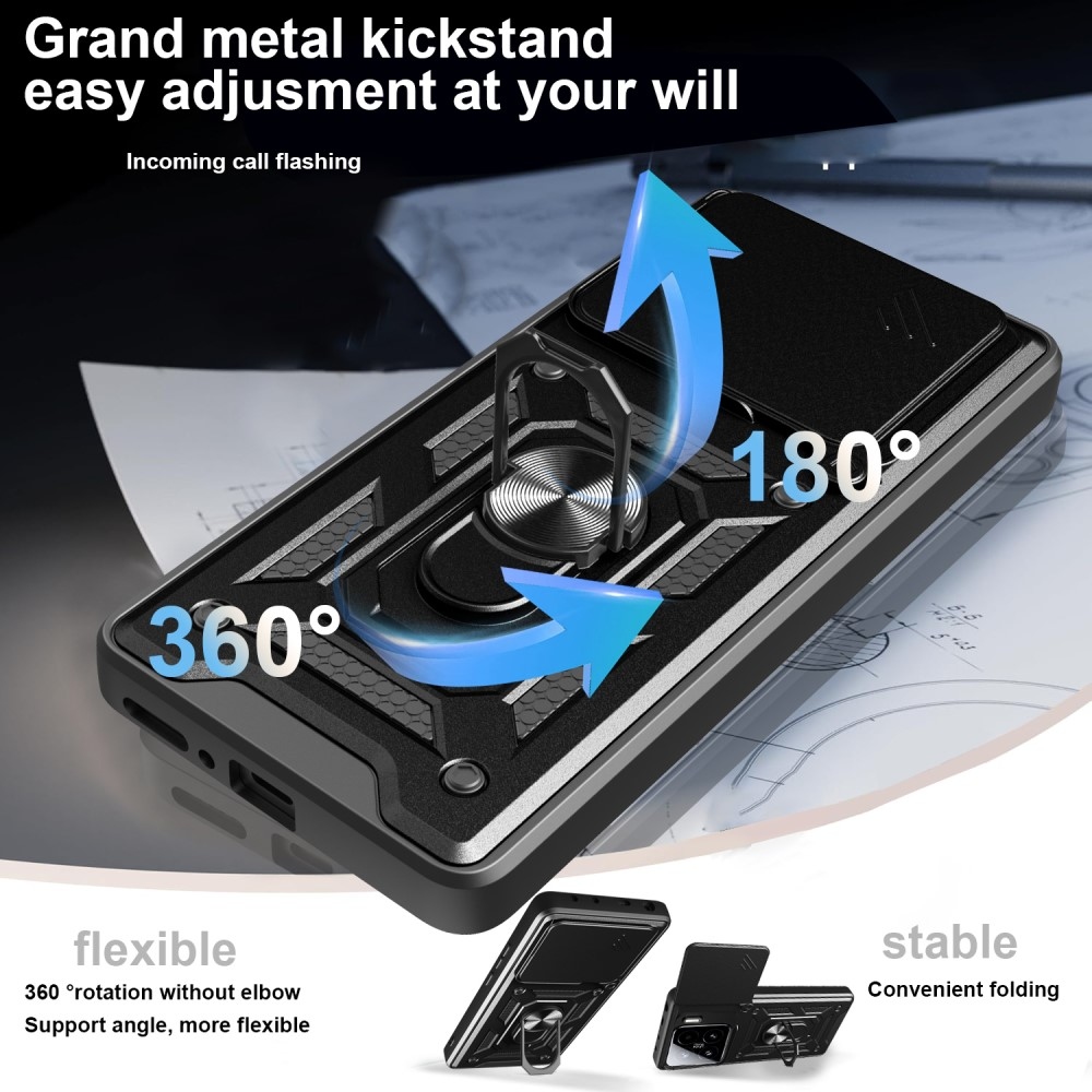 Tartós csúszásálló borítás Xiaomi 15 Pro-hoz - fekete