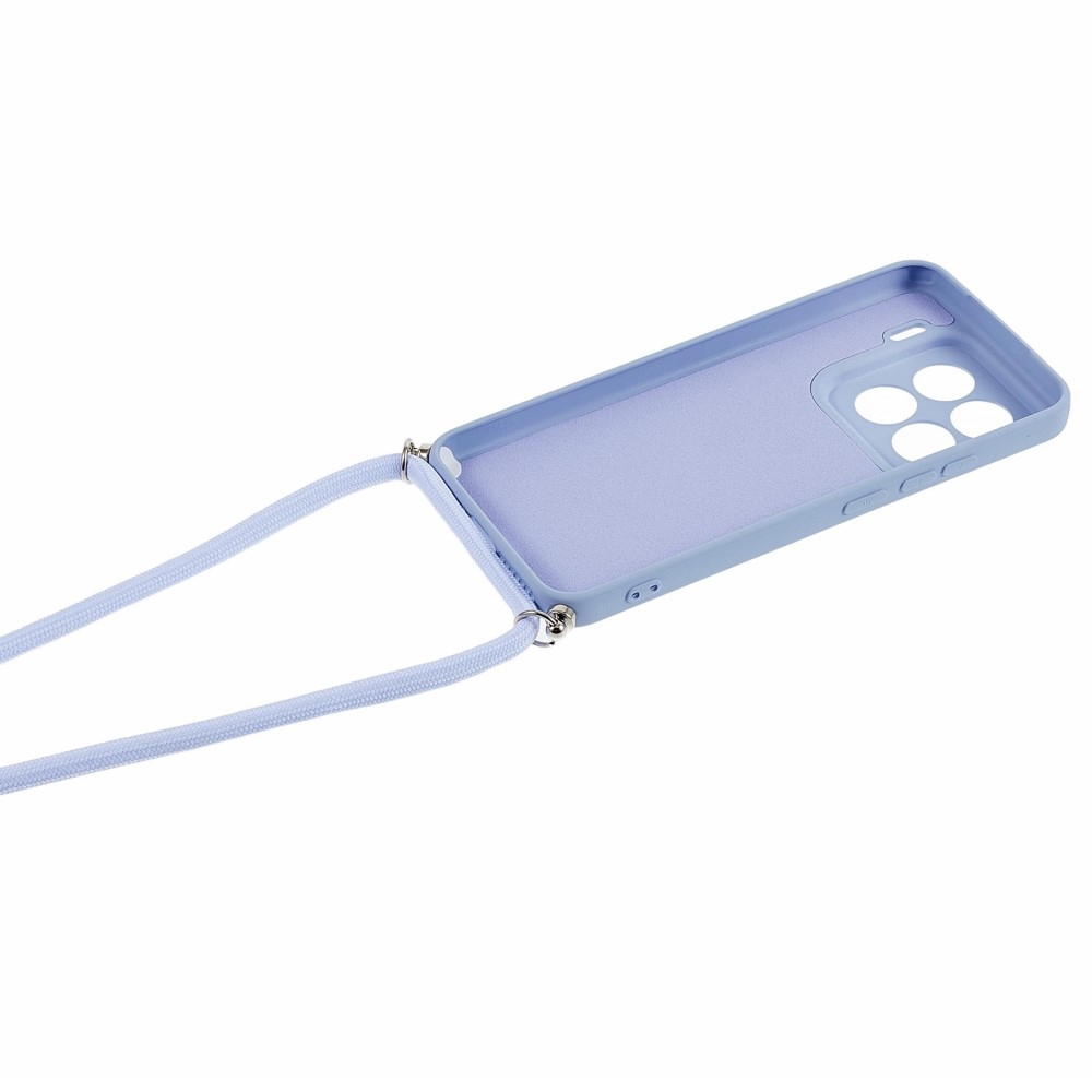 Bélés zselés tok zsinórral Xiaomi 15 Pro - világos lila