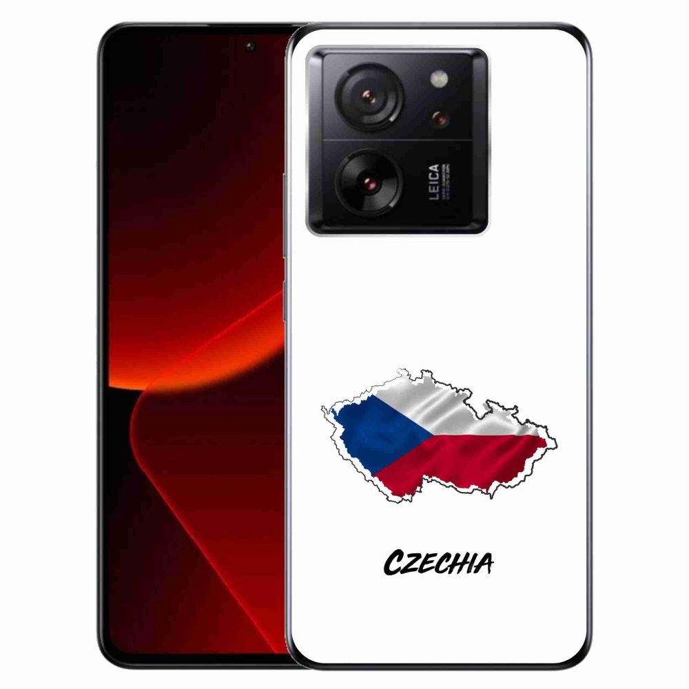 Zselés borítás mmCase a Xiaomi 13T/13T Pro - Csehország fehér háttérrel