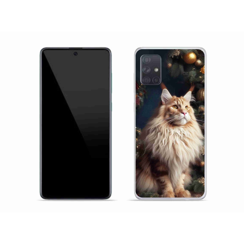 Gél borítás mmCase Samsung Galaxy A51 készülékhez - macska a fánál