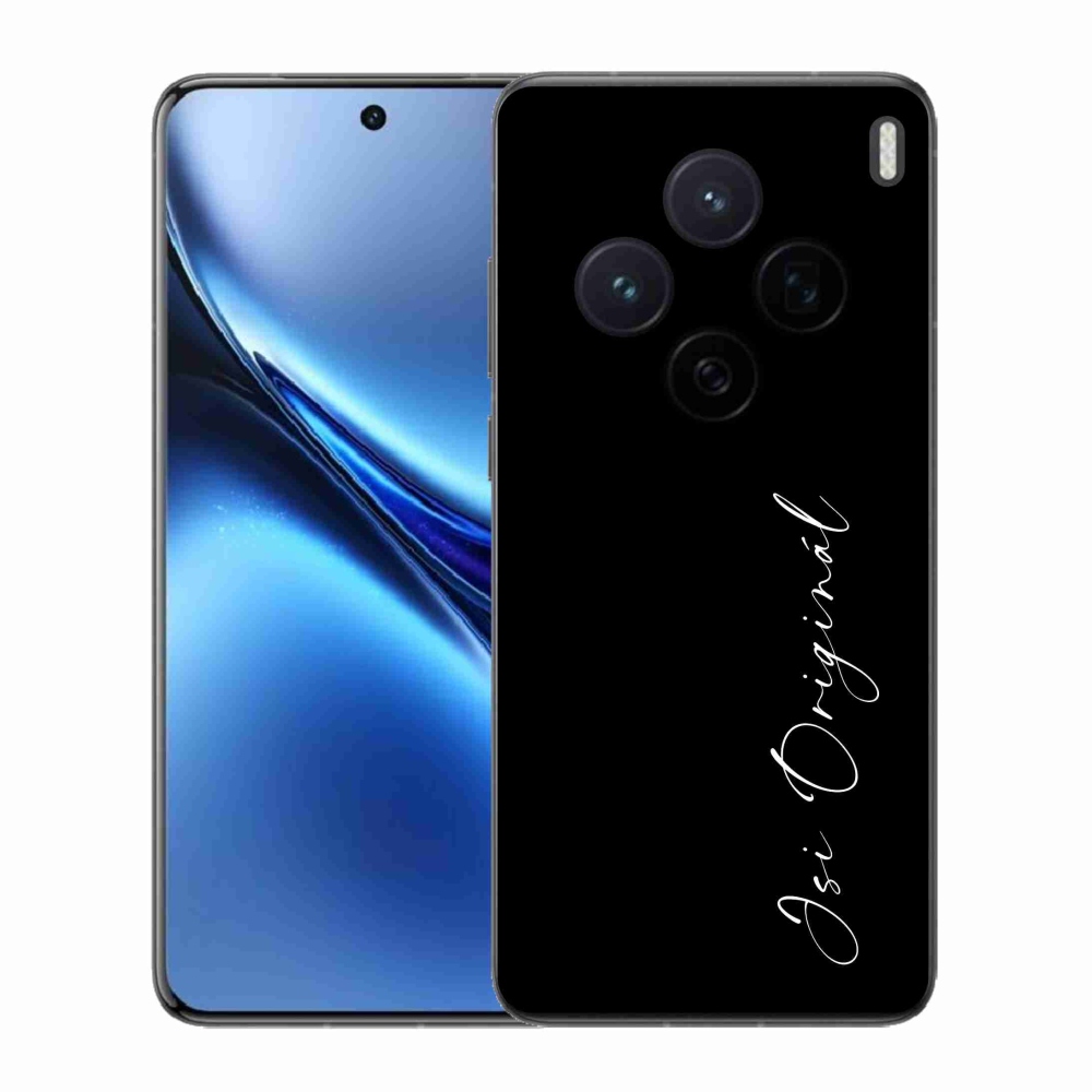 Gél borító mmCase a Vivo X200 5G - Ön az eredeti fekete háttérrel