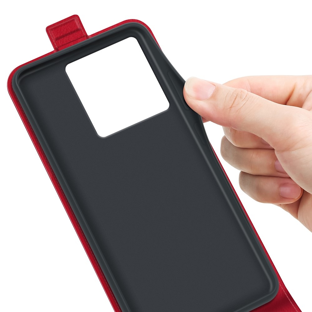 Függőleges flip tok Xiaomi 13T/13T Pro készülékhez - piros