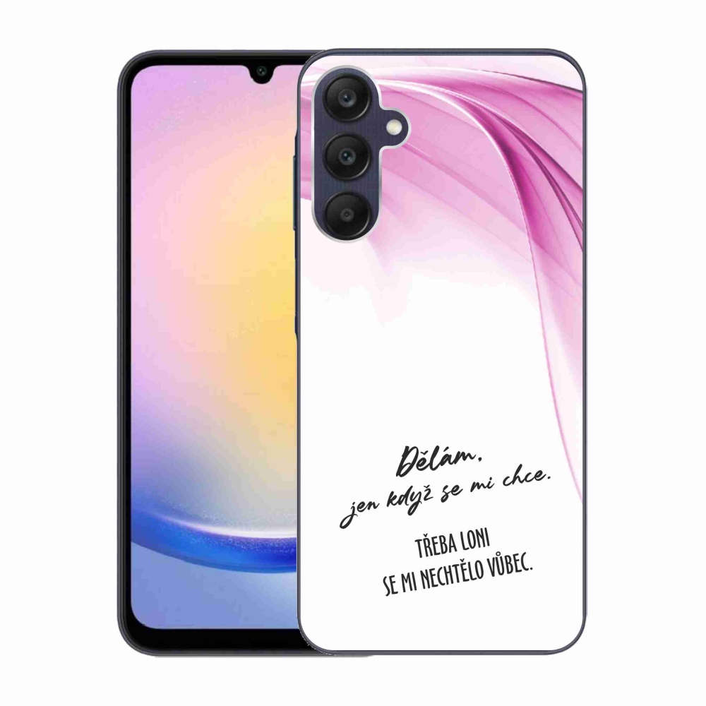 Gél borító mmCase Samsung Galaxy A25 5G - vicces szöveg 12 fehér háttér