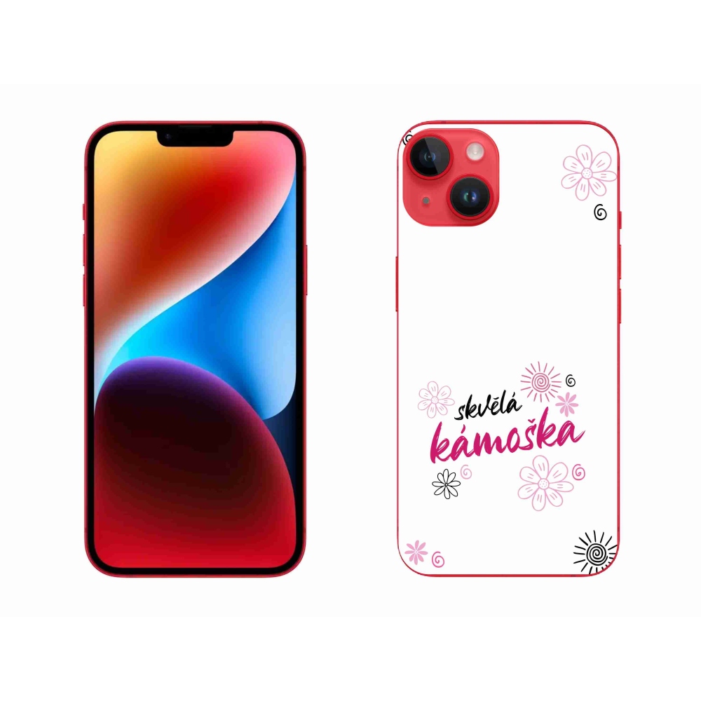 Gél borítás mmCase iPhone 14 Plus készülékhez - nagyszerű barát fehér háttérrel