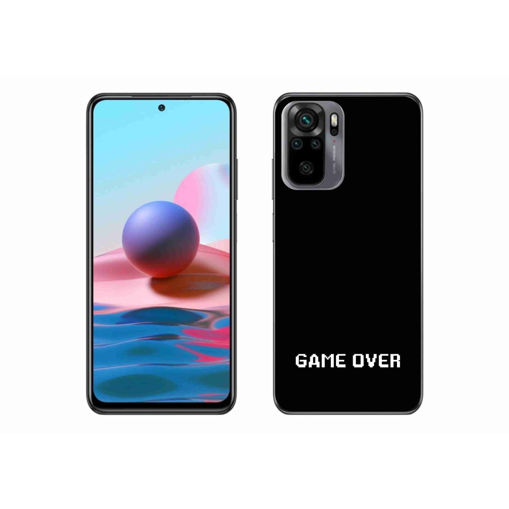 Gél borító mmCase a Xiaomi Redmi Note 10 4G-hez - játék fekete háttérrel