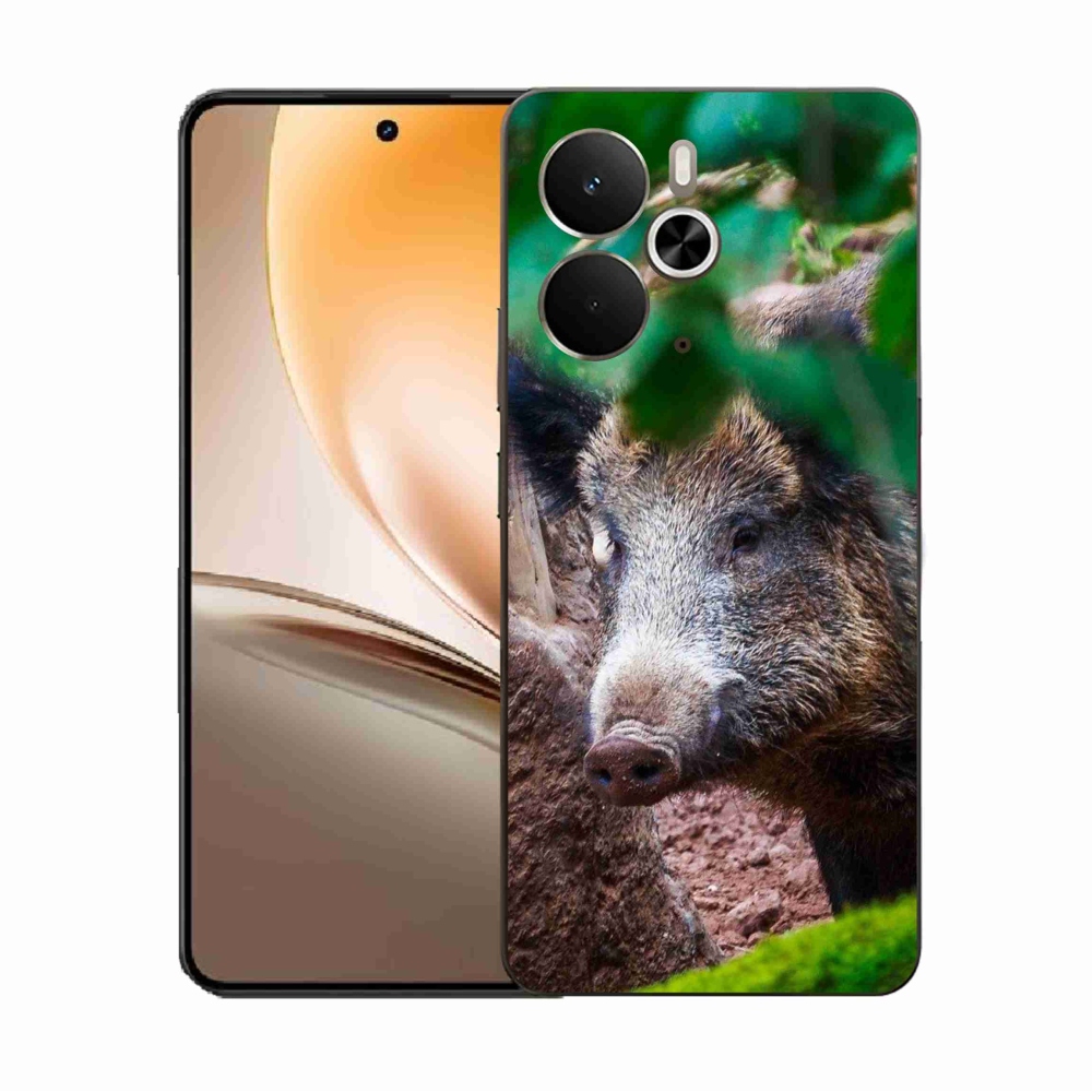 Gél borító mmCase a Realme 14 5G készülékhez - vaddisznó