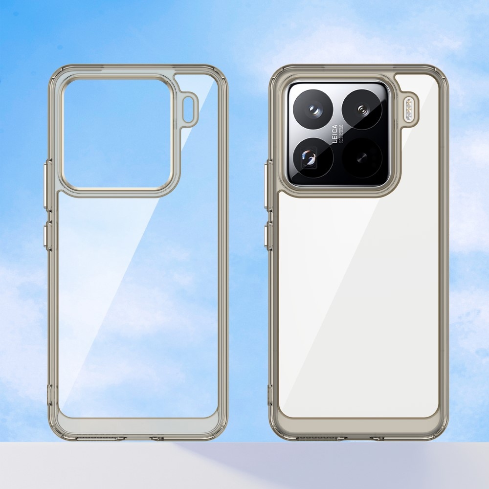 Gél tok rögzített hátlappal Xiaomi 15 Pro-hoz - szürke