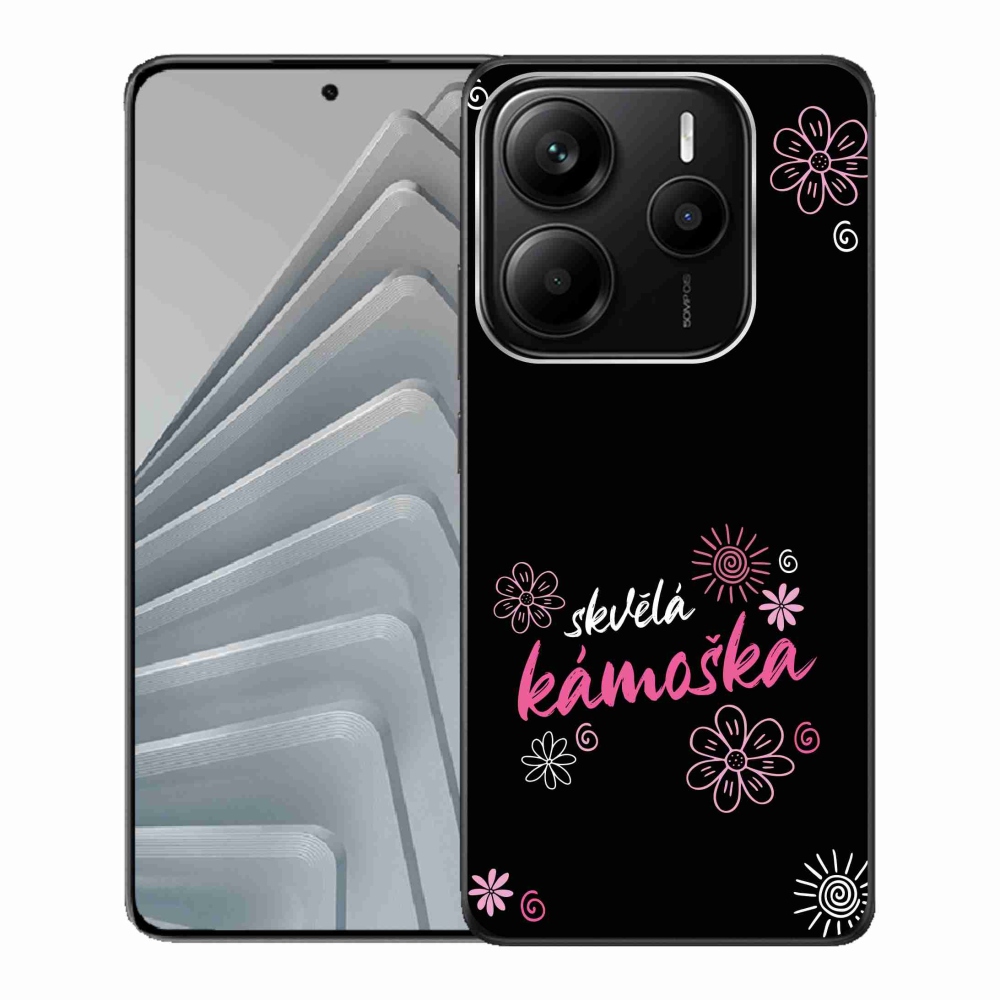 Gél borítás mmCase a Xiaomi Redmi Note 14 5G számára - nagyszerű haver fekete háttérrel