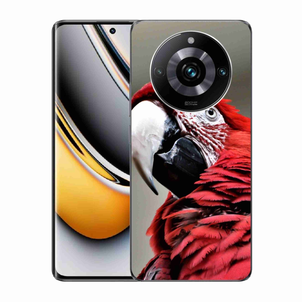 Gél tok mmCase a Realme 11 Pro/11 Pro+ készülékhez - papagáj ara piros