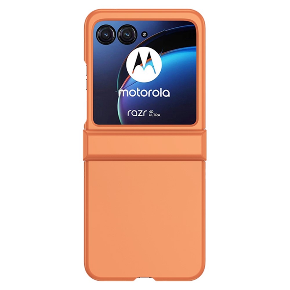 Kemény műanyag borítás a Motorola Razr 40 Ultra 5G készülékhez - narancssárga színben