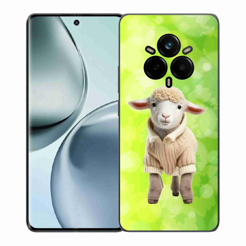Gél borítás mmCase a Realme 14 Pro+ 5G számára - bárány pulóverben