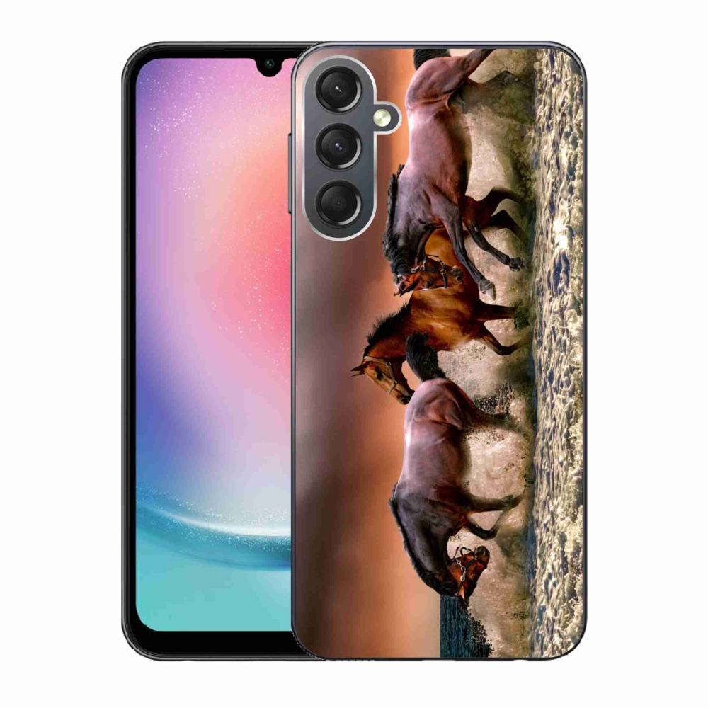Gél tok mmCase a Samsung Galaxy A24 készülékhez - lovak 1