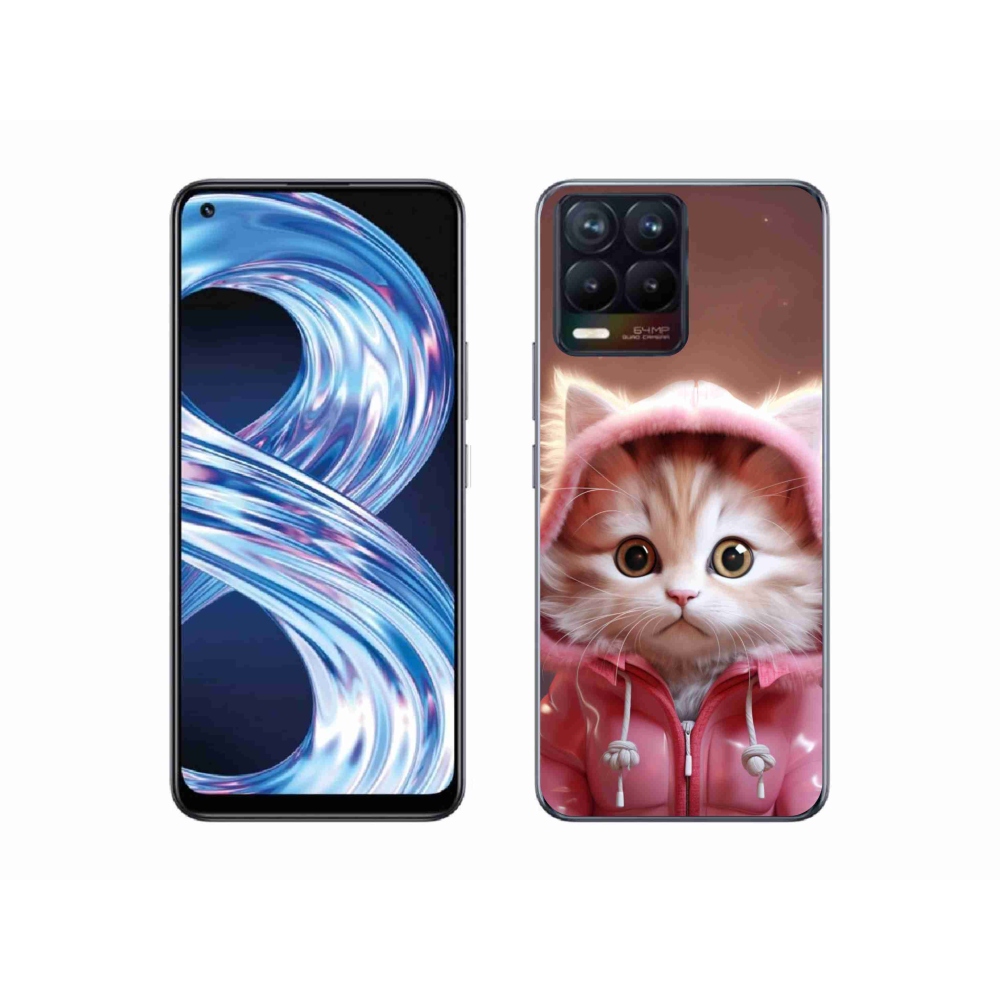 Gél borítás mmCase a Realme 8 Pro-n - aranyos cica 3