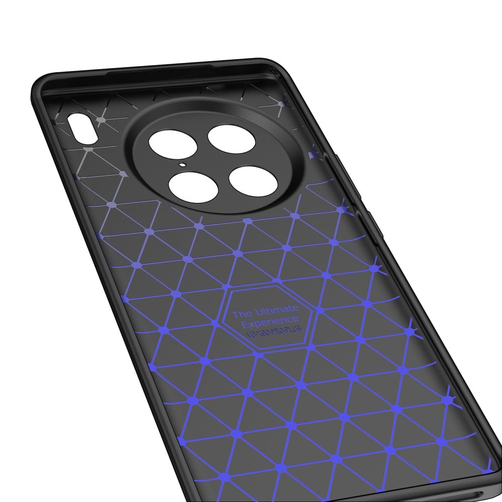 Litchi tartós zselés tok a Vivo X90 Pro készülékhez - fekete
