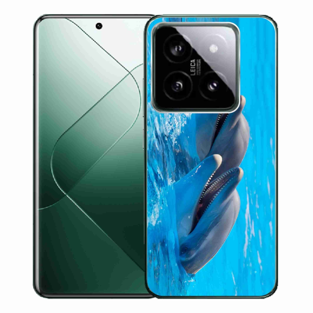 Gél borítás mmCase a Xiaomi 14 Pro számára - delfinek