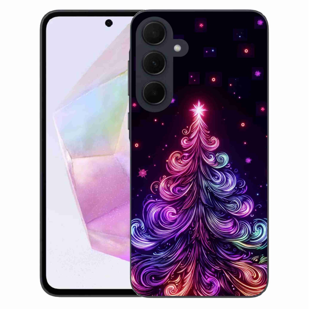 Gél borítás mmCase Samsung Galaxy A35 5G - neon karácsonyfa 1
