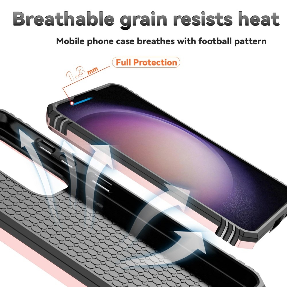 Gyűrűálló borítás Samsung Galaxy S25 készülékhez - rózsaarany