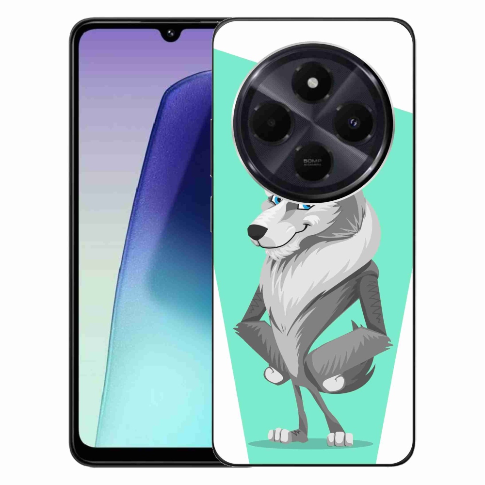 Gél borítás mmCase a Xiaomi Redmi 14C/Poco C75 számára - rajzfilm farkas