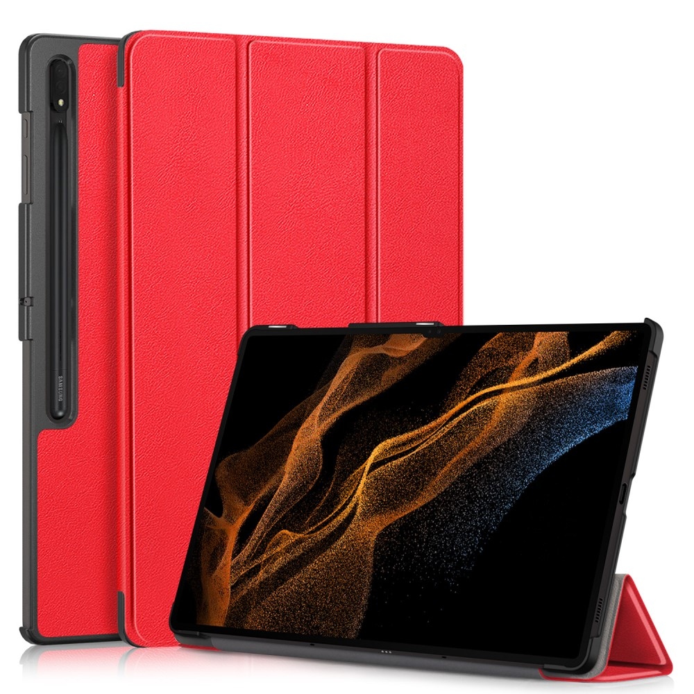 Ügyes záró tok Samsung Galaxy Tab S9 Ultra/Tab S10 Ultra - piros
