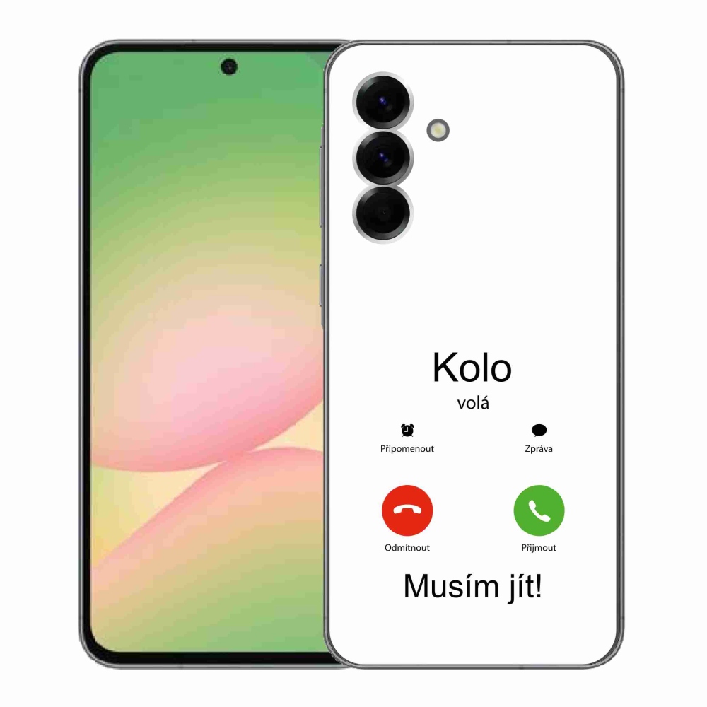 Gél borító mmCase Samsung Galaxy A56 5G - a kerék hívja fehér háttérrel