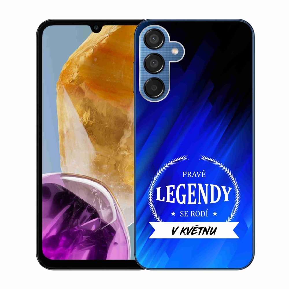 Gél borító mmCase Samsung Galaxy M15 5G - Legendák májusban kék háttérrel