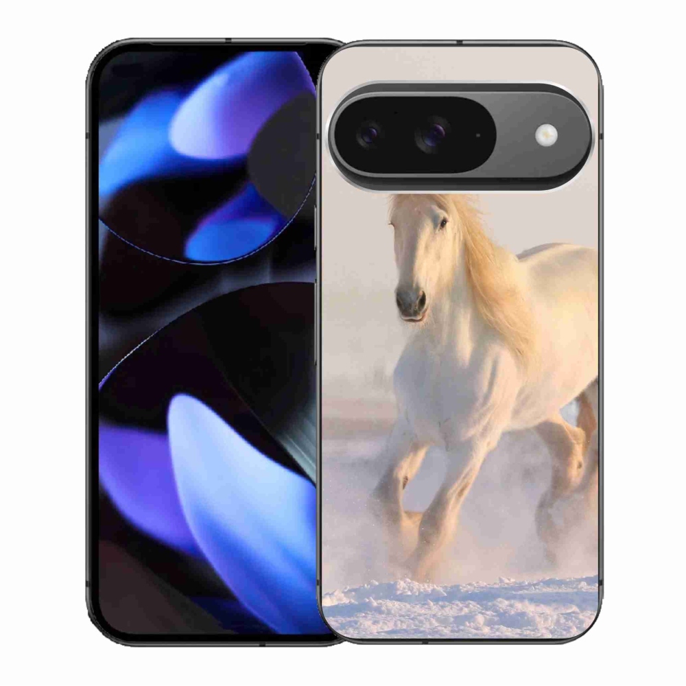 Gél tok mmCase a Google Pixel 9/9 Pro számára - ló a hóban