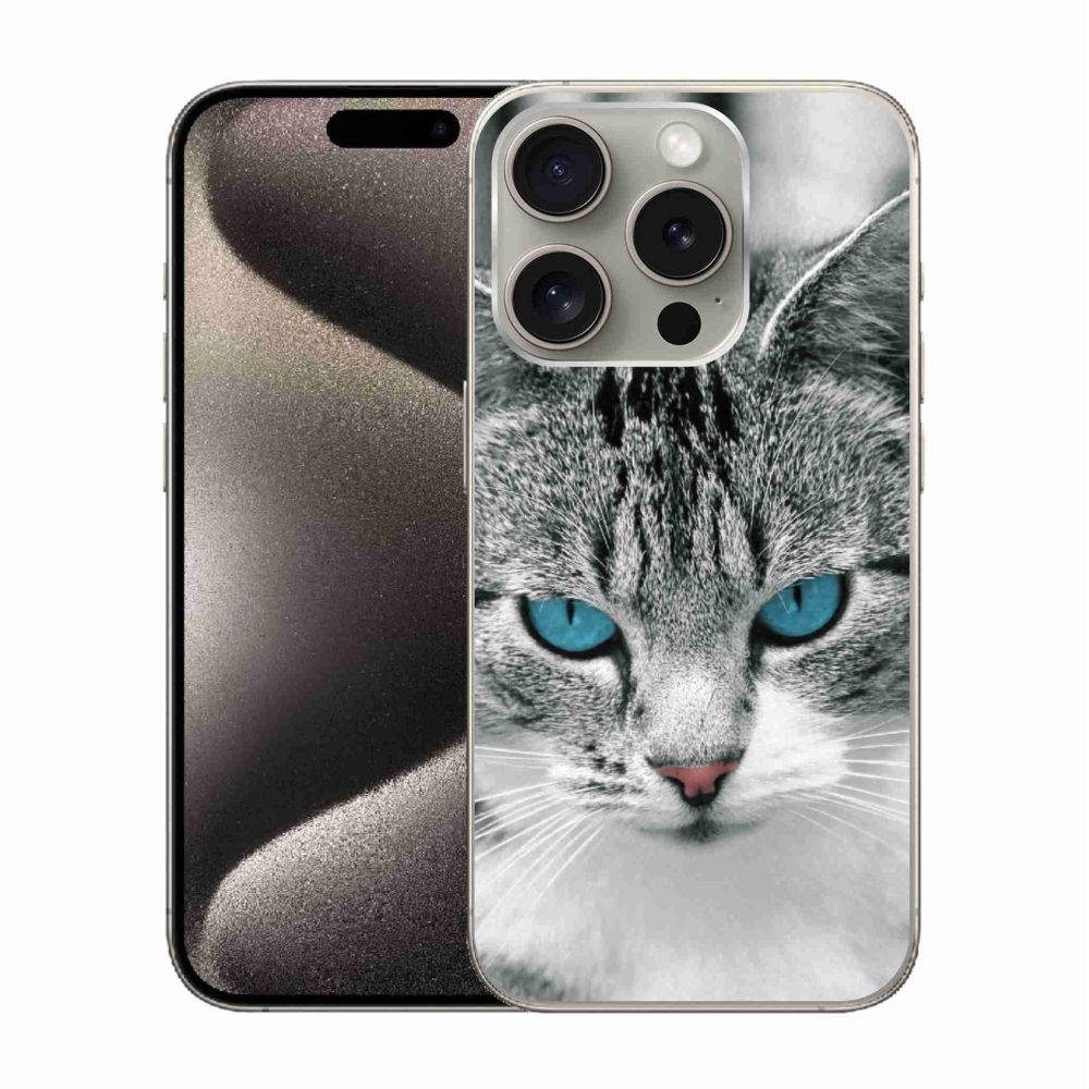 Zselés borítás mmCase iPhone 15 Pro készülékhez - cat view 1