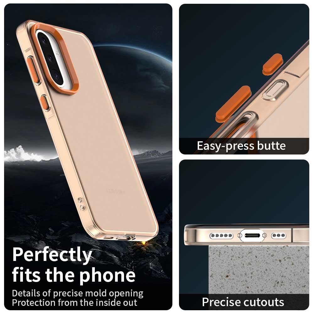 Candy matt zselés tok Samsung Galaxy A36 5G/A56 5G - narancssárga színben